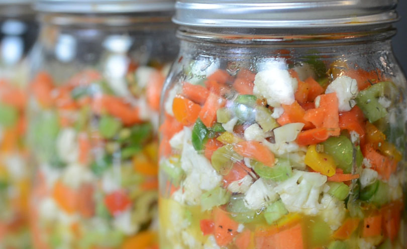 giardiniera in a jar