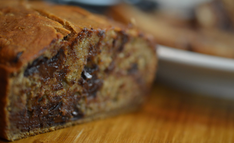 Vegan chocolate chip banana bread