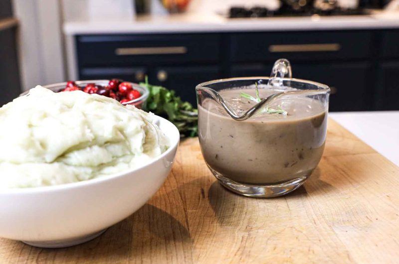 Mushroom Rosemary Red Wine Gravy