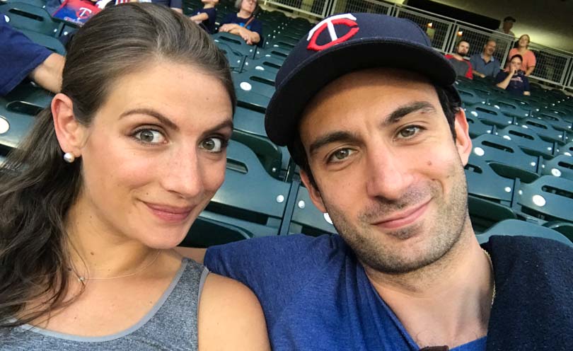 Shalva Lenny at a Twins game in 2017.