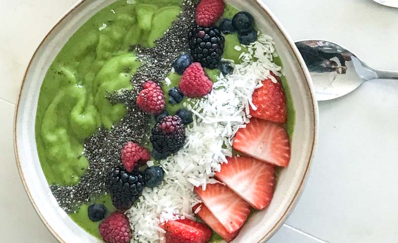 carolynes green smoothie bowl