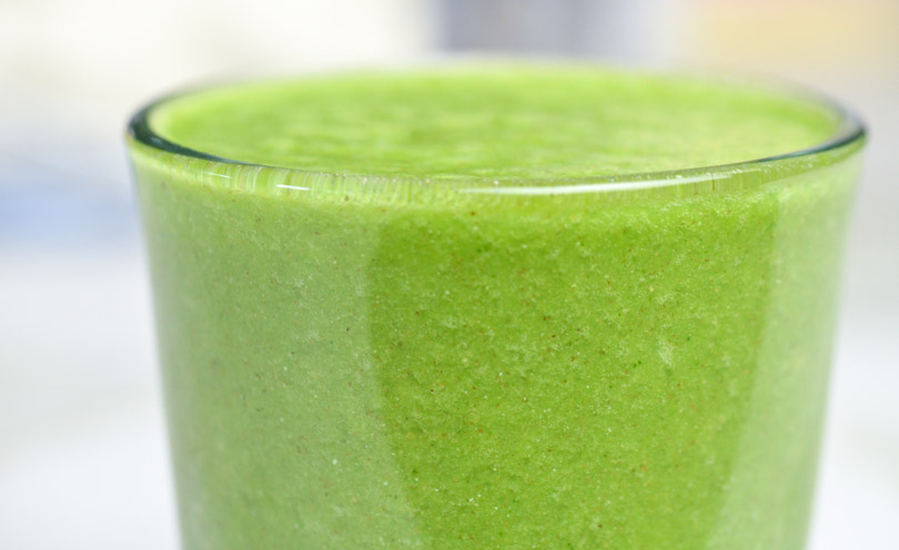 Green juice made in a Vitamix featured by Life is NOYOKE.