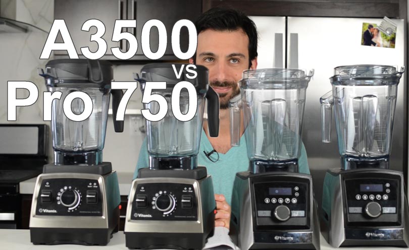 Lenny Gale showing Vitamix pro 750 vs A3500.