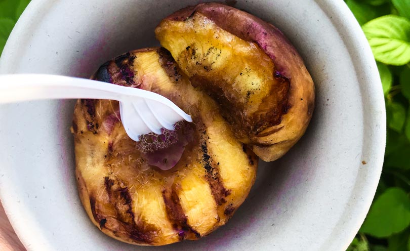 grilled peach MN state fair