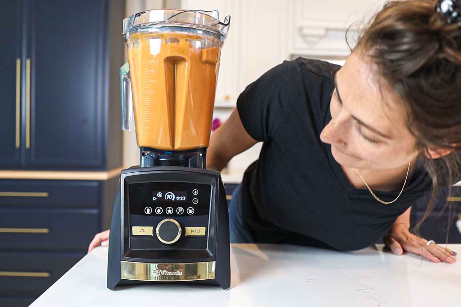 vitamix a3500 gold label matte navy shalva