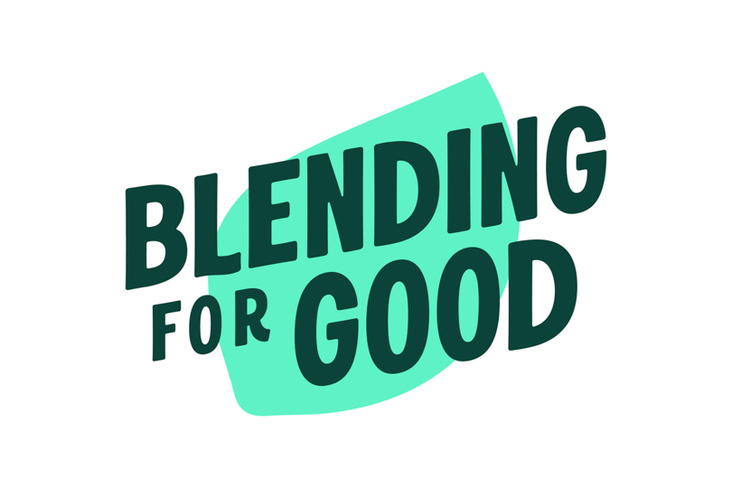 blending for good logo