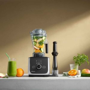 vitamix ascent x4 brushed stainless green smoothie