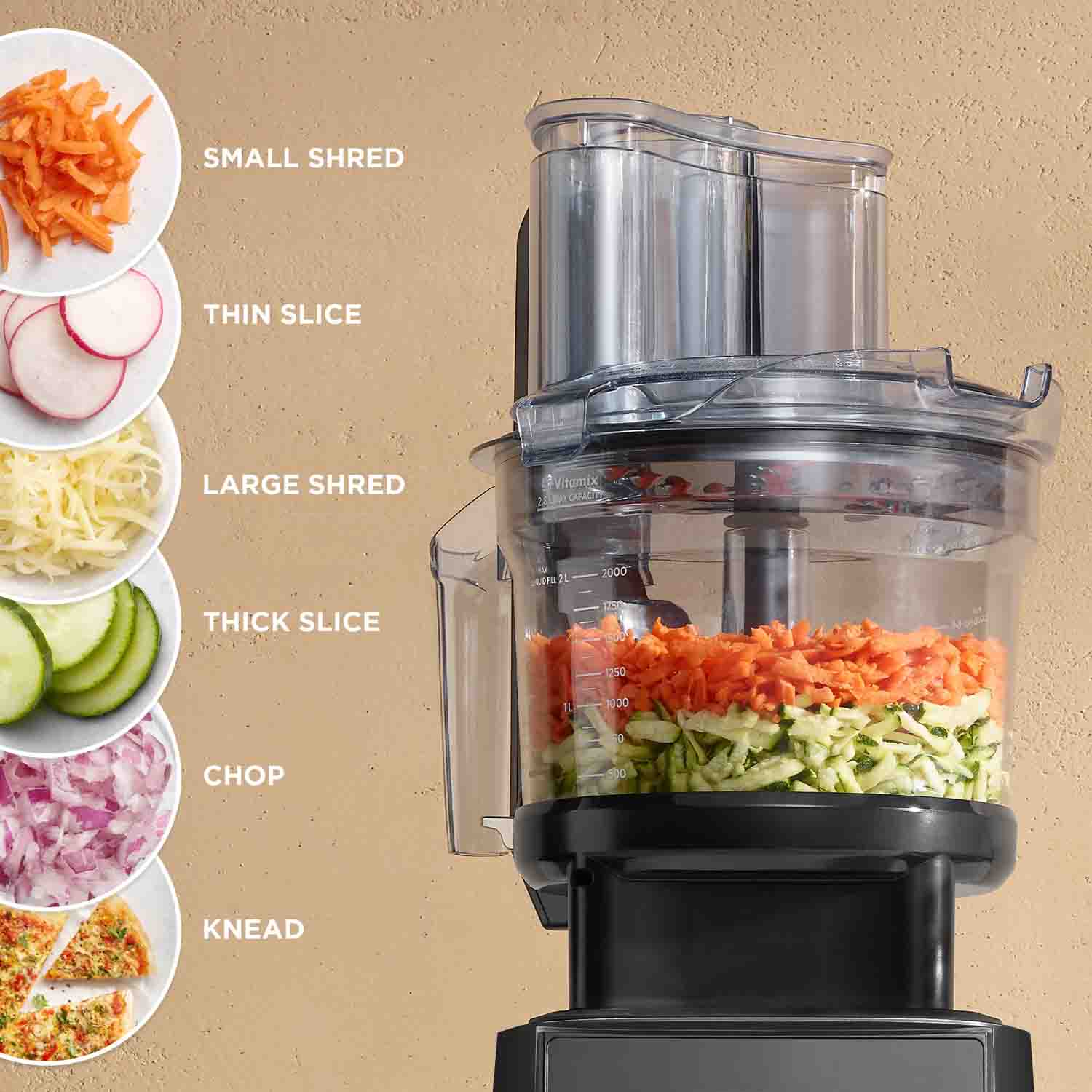 vitamix food processor attachment capabilities