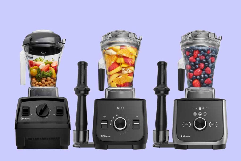 Vitamix E310, Ascent X2, and Ascent X4 for comparison.