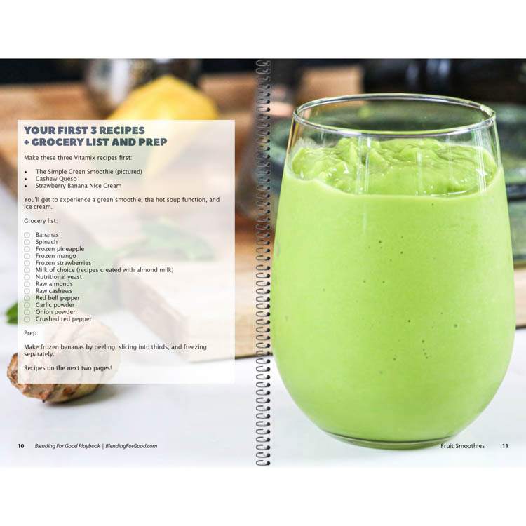 blending for good playbook green smoothie