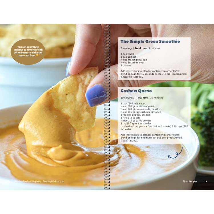 blending for good playbook queso dip