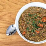 Tri-Textured Mediterranean Lentil Soup