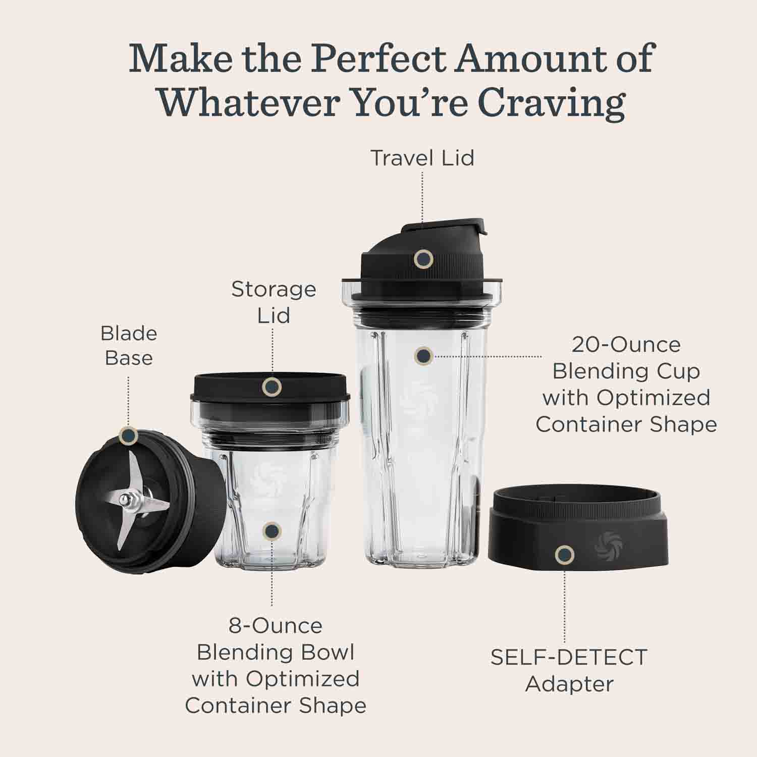 Vitamix Blending Cup & Bowl Starter Kit with SELF-DETECT® - Image 9